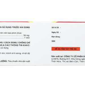 Ryzonal 50mg giúp cải thiện chứng tăng trương lực cơ, liệt cứng (6 vỉ x 10 viên)