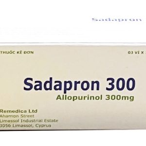 Sadapron 300 điều trị chứng tăng acid uric máu (3 vỉ x 10 viên)