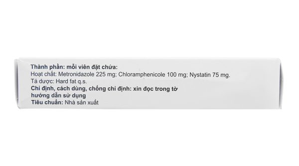 Viên đặt âm đạo Safaria trị nhiễm khuẩn, nhiễm nấm âm đạo (2 vỉ x 5 viên)