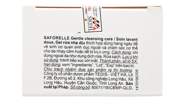Dung dịch vệ sinh phụ nữ Saforelle cho da nhạy cảm chai 250ml