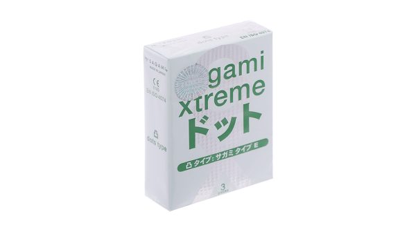 Bao cao su Sagami Xtreme gân nổi, có gai 52mm hộp 3 cái
