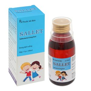 Dung dịch uống Sallet 2mg/5ml trị hen suyễn chai 100ml