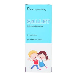 Dung dịch uống Sallet 2mg/5ml trị hen suyễn chai 100ml