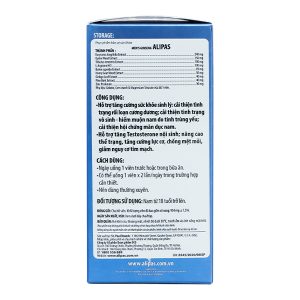 Ecogreen Men’s Ginseng Alipas hỗ trợ tăng cường sức khỏe sinh lý nam chai 60 viên