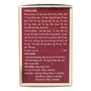 Sâm Nhung Bổ Thận TW3 bổ thận tráng dương hộp 30 viên