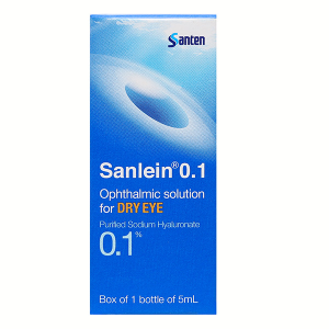 Dung dịch nhỏ mắt Sanlein 0.1% trị rối loạn biểu mô kết-giác mạc lọ 5ml