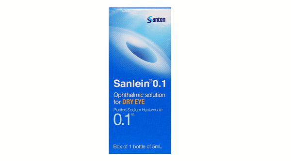 Dung dịch nhỏ mắt Sanlein 0.1% trị rối loạn biểu mô kết-giác mạc lọ 5ml