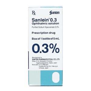 Dung dịch nhỏ mắt Sanlein 0.3 trị rối loạn biểu mô kết - giác mạc lọ 5ml