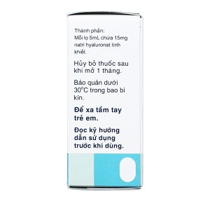 Dung dịch nhỏ mắt Sanlein 0.3 trị rối loạn biểu mô kết - giác mạc lọ 5ml