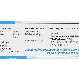 Savi Dimin điều trị triệu chứng suy tĩnh mạch - mạch bạch huyết, trĩ cấp (4 vỉ x 15 viên)