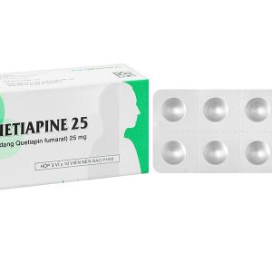 SaVi Quetiapine 25 trị tâm thần phân liệt, rối loạn lưỡng cực (3 vỉ x 10 viên)