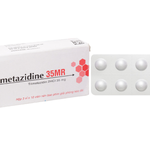 Savi Trimetazidine 35MR hỗ trợ điều trị triệu chứng bệnh đau thắt ngực (3 vỉ x 10 viên)