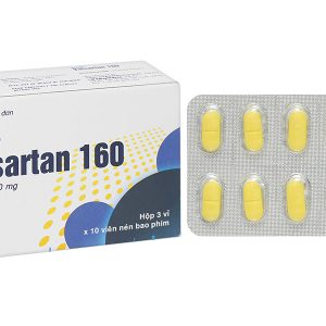 Savi Valsartan 160 trị tăng huyết áp, suy tim (3 vỉ x 10 viên)