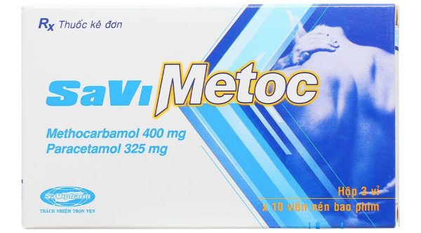 SaViMetoc giảm đau do co thắt cơ (3 vỉ x 10 viên)