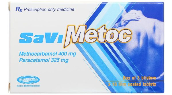 SaViMetoc giảm đau do co thắt cơ (3 vỉ x 10 viên)