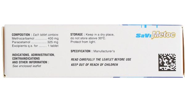 SaViMetoc giảm đau do co thắt cơ (3 vỉ x 10 viên)