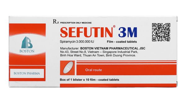 Sefutin 3M trị nhiễm khuẩn (1 vỉ x 10 viên)