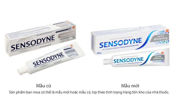 Kem đánh răng Sensodyne Gentle Whitening giúp làm trắng răng tuýp 100g