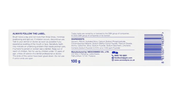 Kem đánh răng Sensodyne Repair & Protect Deep Repair Whitening tuýp 100g