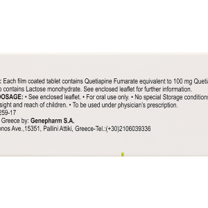 Seropin 100mg trị tâm thần phân liệt, rối loạn lưỡng cực (6 vỉ x 10 viên)