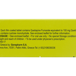 Seropin 100mg trị tâm thần phân liệt, rối loạn lưỡng cực (6 vỉ x 10 viên)