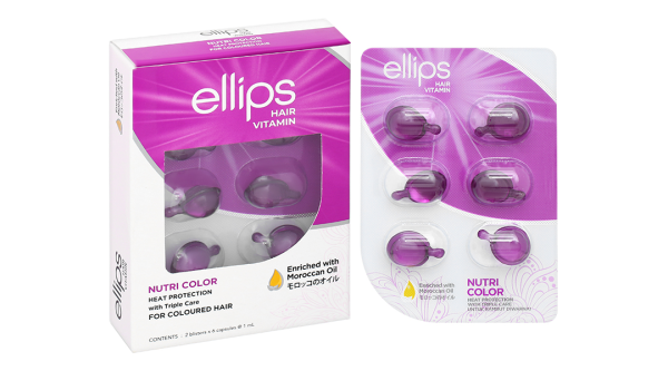 Serum dưỡng tóc Ellips Hair Vitamin dành cho tóc nhuộm hộp 12 viên