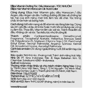 Serum dưỡng tóc Ellips Hair Vitamin dành cho tóc nhuộm hộp 12 viên