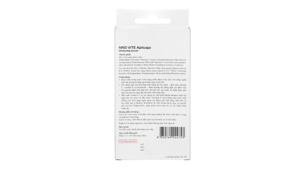 Serum NNO Vite Aplicapz dưỡng trắng da (1 vỉ x 10 viên)
