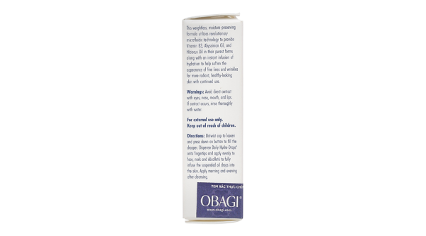 Serum Obagi Daily Hydro-Drops giúp dưỡng ẩm phục hồi da chai 5ml