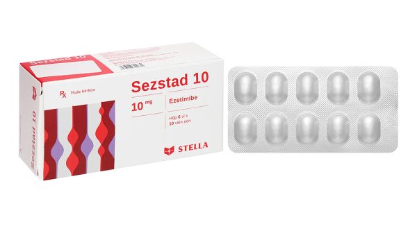 Sezstad 10 trị tăng cholesterol máu nguyên phát (6 vỉ x 10 viên)