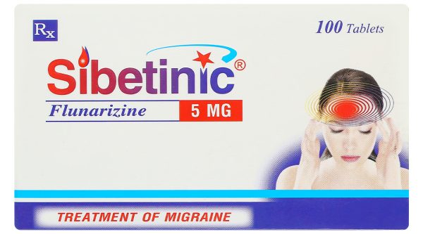 Sibetinic 5mg trị đau nửa đầu (10 vỉ x 10 viên)