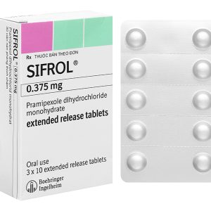 Sifrol 0.375mg trị các dấu hiệu và triệu chứng của bệnh Parkinson (3 vỉ x 10 viên)