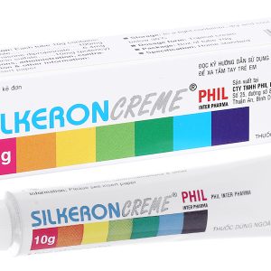 Silkeron Creme trị bệnh ở da do dị ứng, viêm da do bội nhiễm tuýp 10g