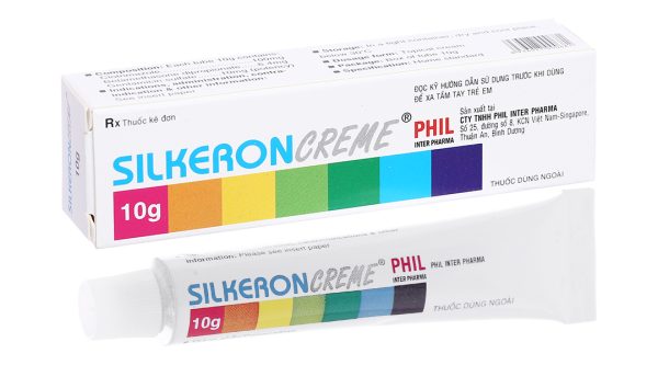 Silkeron Creme trị bệnh ở da do dị ứng, viêm da do bội nhiễm tuýp 10g