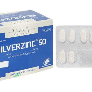 SilverZinc 50 phòng ngừa và trị thiếu kẽm (10 vỉ x 10 viên)