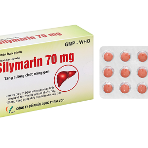 Silymarin VCP 70mg hỗ trợ trị bệnh viêm gan mãn tính, xơ gan (4 vỉ x 15 viên)
