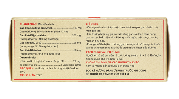 Silymax Complex trị viêm gan do virus, gan nhiễm mỡ (6 vỉ x 10 viên)