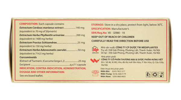 Silymax Complex trị viêm gan do virus, gan nhiễm mỡ (6 vỉ x 10 viên)