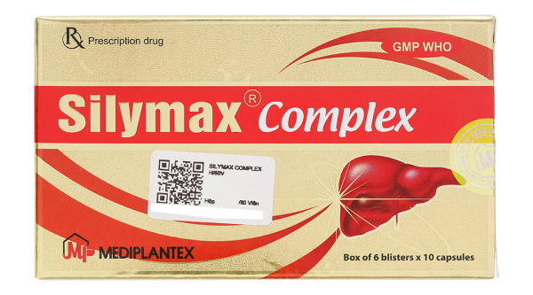 Silymax Complex trị viêm gan do virus, gan nhiễm mỡ (6 vỉ x 10 viên)