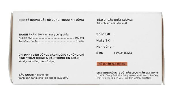 Siqueira 500mg trị tăng amoniac huyết (6 vỉ x 10 viên)