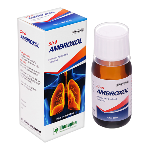 Sirô Ambroxol Danapha 15mg/5ml hỗ trợ trị các rối loạn bài tiết ở phế quản chai 60ml