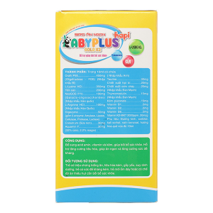 Siro ăn ngon Baby Plus Gold x2 giúp bồi bổ sức khỏe, tăng cường tiêu hóa hộp 30 gói x 10ml