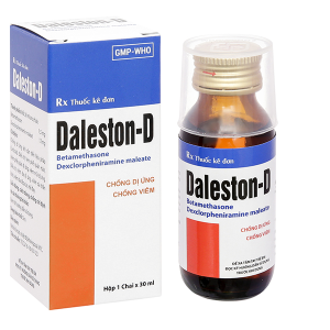 Siro Daleston-D trị viêm mũi dị ứng, mề đay, viêm đường hô hấp trên chai 30ml