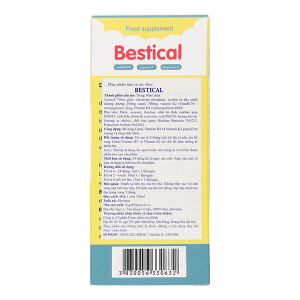 Siro ErgoPharma Bestical hỗ trợ xương và răng chắc khỏe chai 120ml