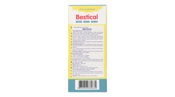 Siro ErgoPharma Bestical hỗ trợ xương và răng chắc khỏe chai 120ml