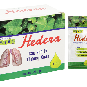 Sirô Hedera trị triệu chứng viêm phế quản, viêm đường hô hấp kèm ho (30 gói x 5ml)