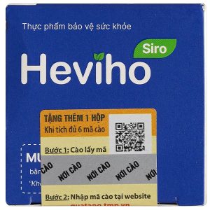 Siro Heviho hỗ trợ giảm ho, long đờm chai 100ml