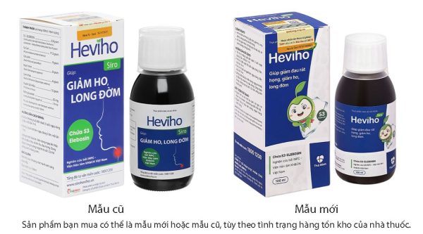 Siro Heviho hỗ trợ giảm ho, long đờm chai 100ml