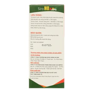 Siro ABC hỗ trợ giảm ho, loãng đờm chai 100ml