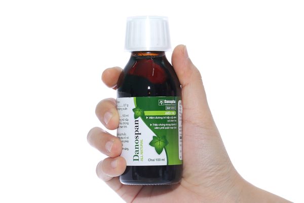 Siro Danospan trị viêm đường hô hấp cấp có kèm ho, viêm phổi mạn tính chai 100ml